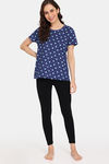 Rosaline Mystic Town Knit Cotton Top - Ocean Cavern — thumbnail 4